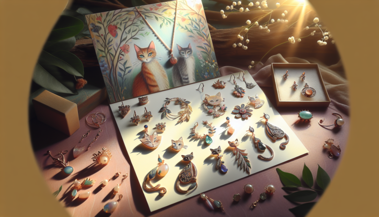 artistic cat-themed jewelry designs